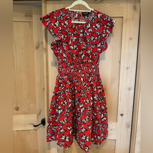 Kate Spade butterfly dress size XL, red